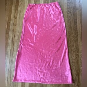 Hot pink midi skirt. TOPSHOP Size 10